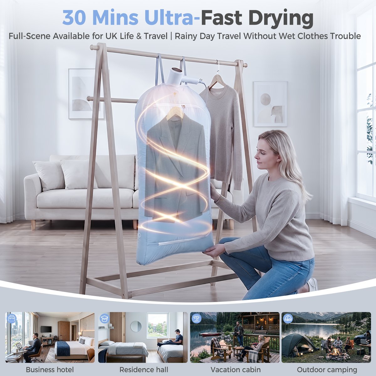 Portable dryer bag vs electric travel dryer